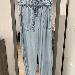 Love Tree Sky Blue Drawstring Trousers